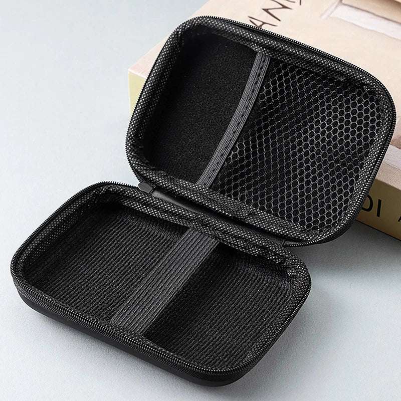 Hdd Case 2.5 Inch HDD/SSD Hard Drive Case HDD Protector Storage Bag Portable External Hard Drive Pouch For USB Cable Charger