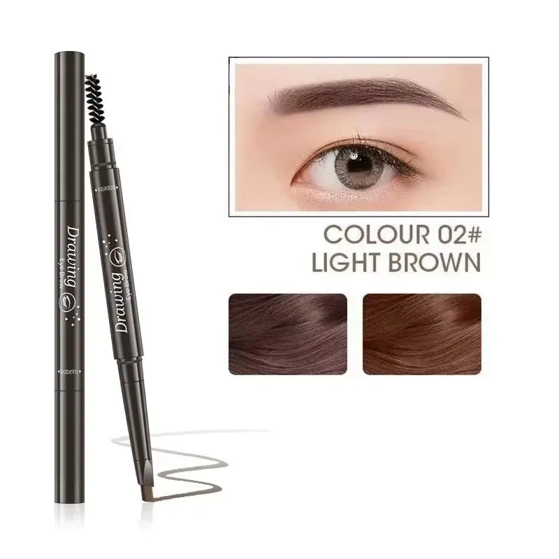 2 in 1 Eyebrow pencil professional Cosmetics makeup for women 5 Colors Waterproof Eyebrow eyebrow pencil makeup eyebrow tint