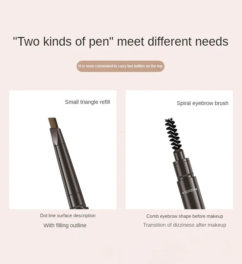 2 in 1 Eyebrow pencil professional Cosmetics makeup for women 5 Colors Waterproof Eyebrow eyebrow pencil makeup eyebrow tint