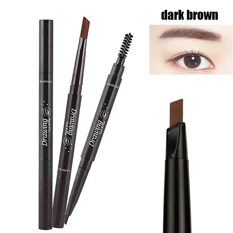 2 in 1 Eyebrow pencil professional Cosmetics makeup for women 5 Colors Waterproof Eyebrow eyebrow pencil makeup eyebrow tint
