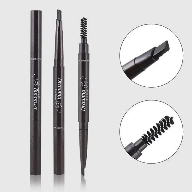 2 in 1 Eyebrow pencil professional Cosmetics makeup for women 5 Colors Waterproof Eyebrow eyebrow pencil makeup eyebrow tint