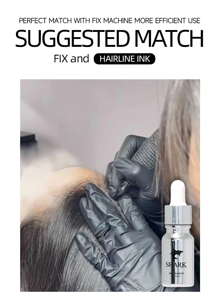 Genuine Shark Scalp Micro Pigmentation Ink PMU SMP Tattoo Machine Hairline Micorshaing Permanent Makeup Pigment Kit Supplies
