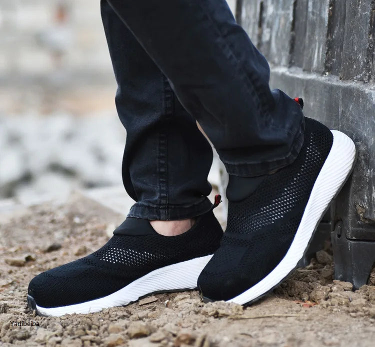 Work Safety Shoes Men Women Work Sneakers Light