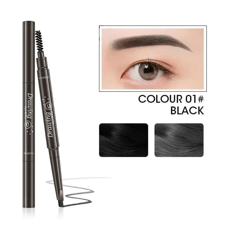 2 in 1 Eyebrow pencil professional Cosmetics makeup for women 5 Colors Waterproof Eyebrow eyebrow pencil makeup eyebrow tint