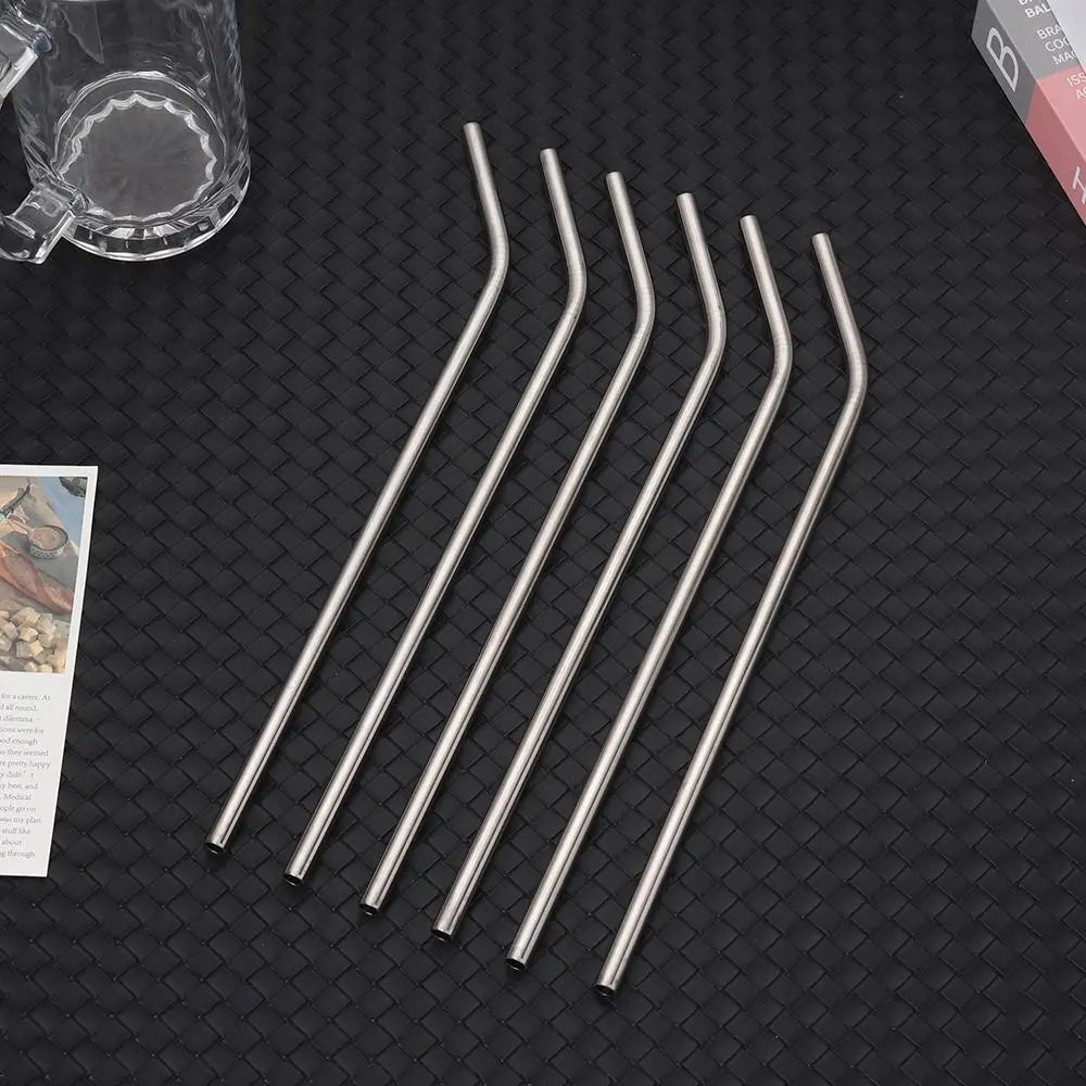 1Pc Stainless Steel Straws 6/8mm Reusable Straight Bent Drinking Straws Replacement Straw for Stanley 30oz 40oz for Tyeso Cup