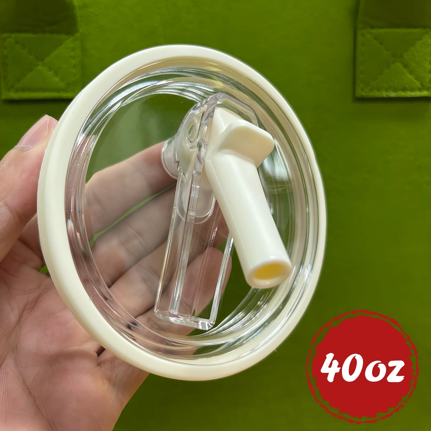 Reusable Tumbler Lid with Straw, Dust - proof Tumbler Lid, Replaceable Flip - Straw Lid Accessory for Stanley 30 - oz Mug
