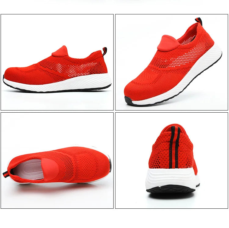 Work Safety Shoes Men Women Work Sneakers Light