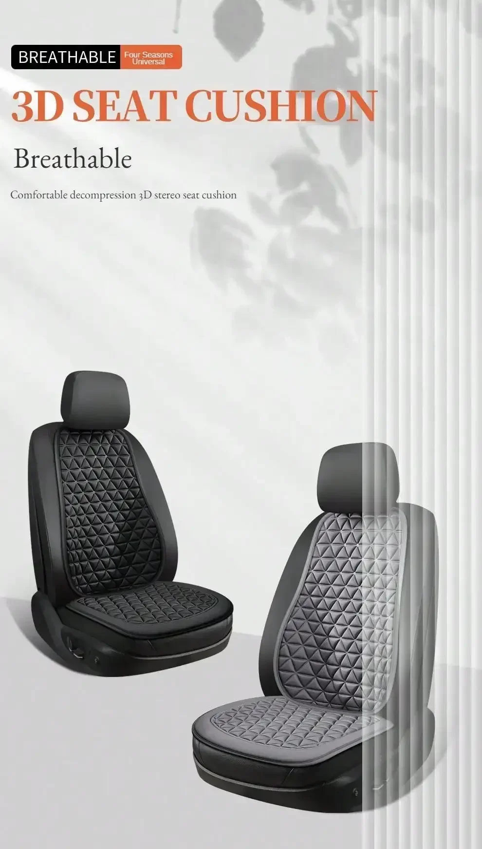 Fabric Car Seat Cover 3D