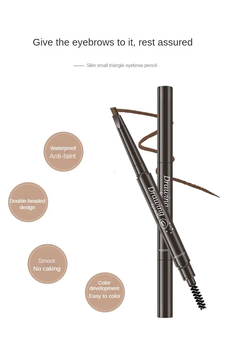 2 in 1 Eyebrow pencil professional Cosmetics makeup for women 5 Colors Waterproof Eyebrow eyebrow pencil makeup eyebrow tint