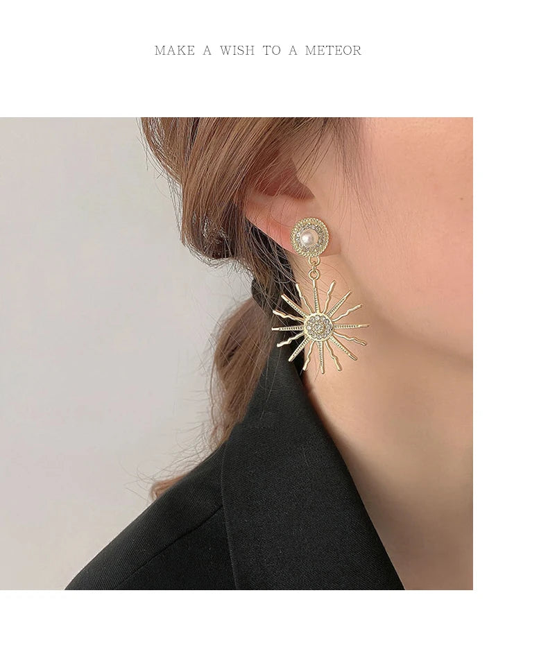 Simple Female Ear Clip Without Ear Hole Retro and Versatile Temperament Advanced Sense Minority Design Sense Pearl Earrings