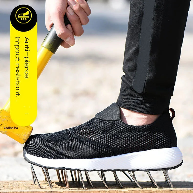 Work Safety Shoes Men Women Work Sneakers Light