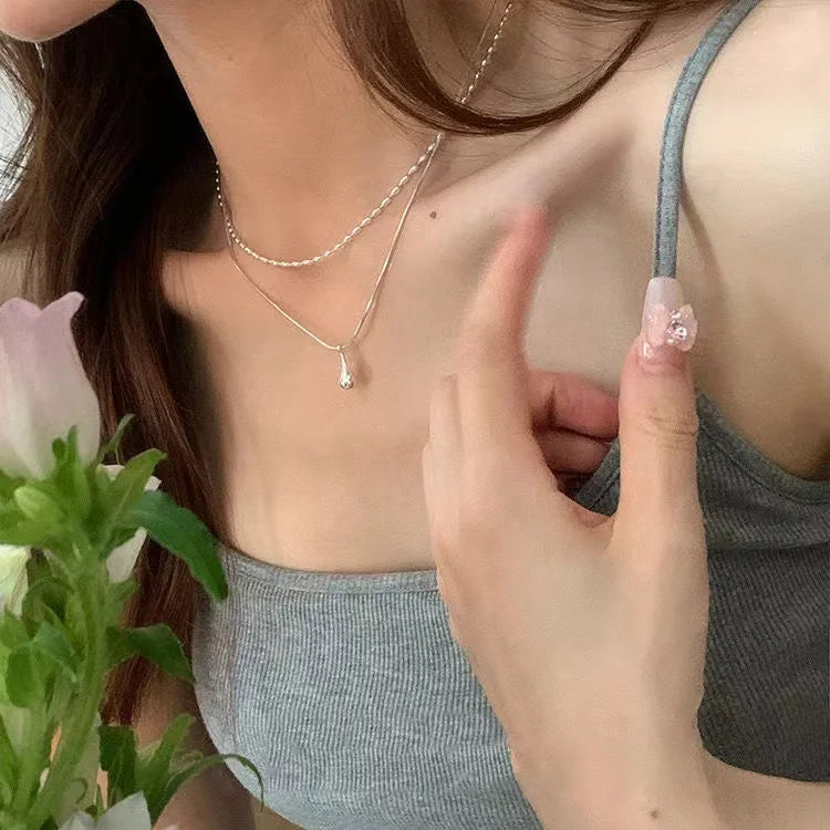 Double Layer Pendant Necklace