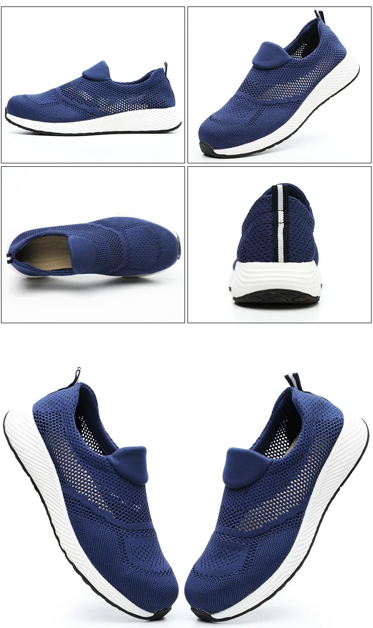 Work Safety Shoes Men Women Work Sneakers Light