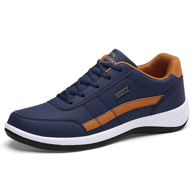 Men Leather Sneaker Waterproof