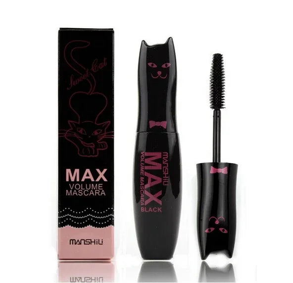 Make Up MAX Volume Curling Mascara Waterproof Thick Lengthening Lash Extention Natural Makeup Eyelashes Black Cat Kitty Cute