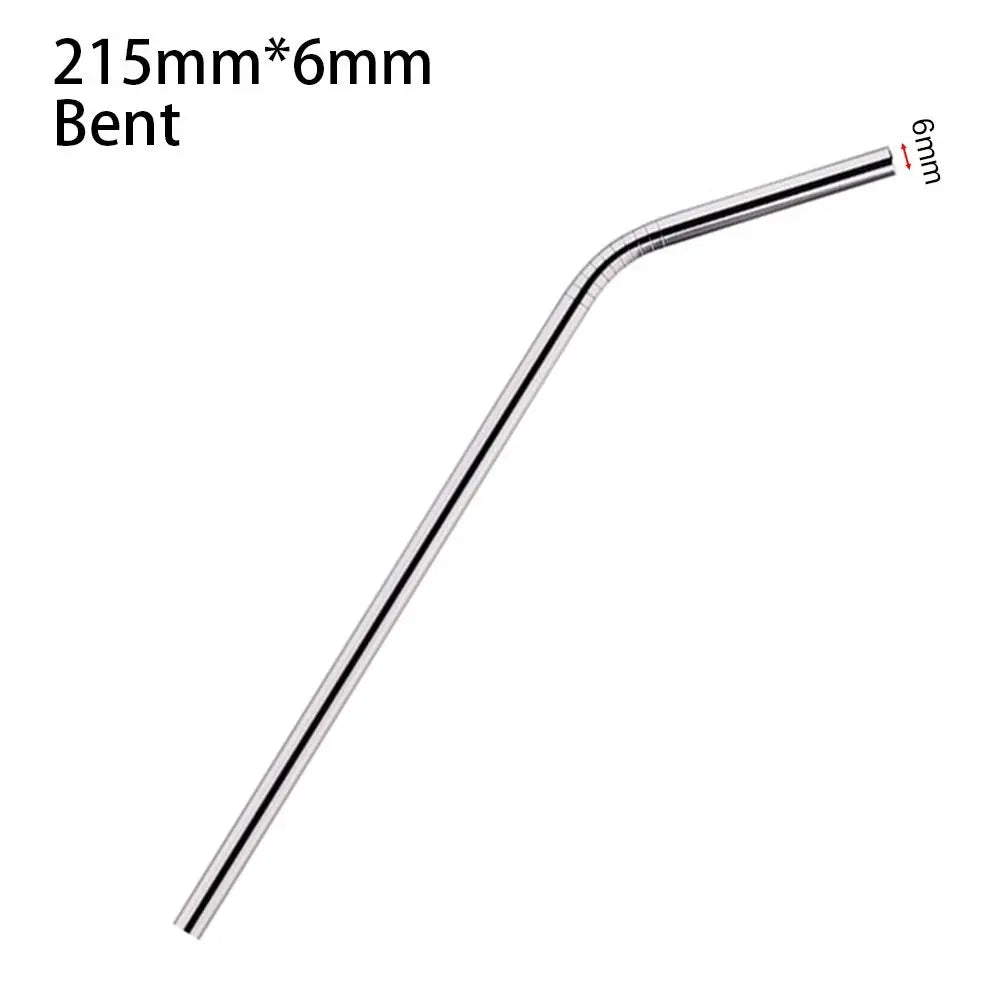 1Pc Stainless Steel Straws 6/8mm Reusable Straight Bent Drinking Straws Replacement Straw for Stanley 30oz 40oz for Tyeso Cup