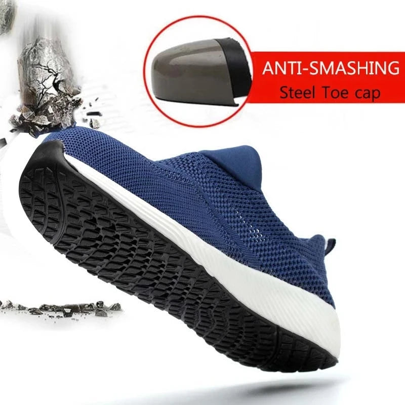 Work Safety Shoes Men Women Work Sneakers Light