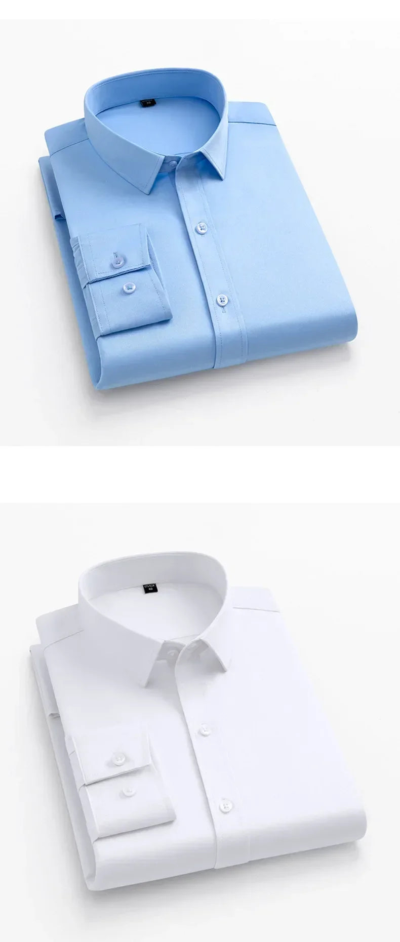 Men's long sleeved elastic shirt