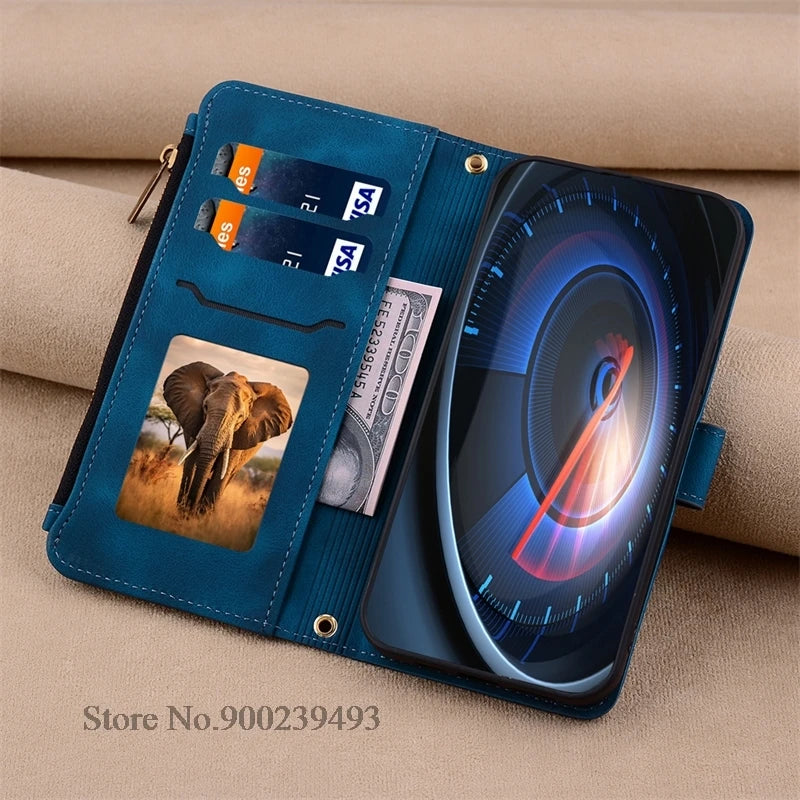 Leather Case For Samsung Galaxy A56 A16 A26 A36 A06 A07 A17 A12 A14 A15 A25 A35 A55 A24 A34 A54 A33 A73 A53 5G Case Wallet Cover