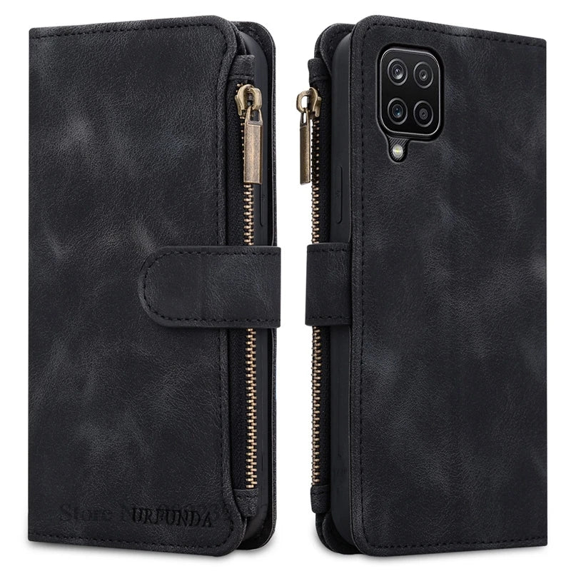 Leather Case For Samsung Galaxy A56 A16 A26 A36 A06 A07 A17 A12 A14 A15 A25 A35 A55 A24 A34 A54 A33 A73 A53 5G Case Wallet Cover