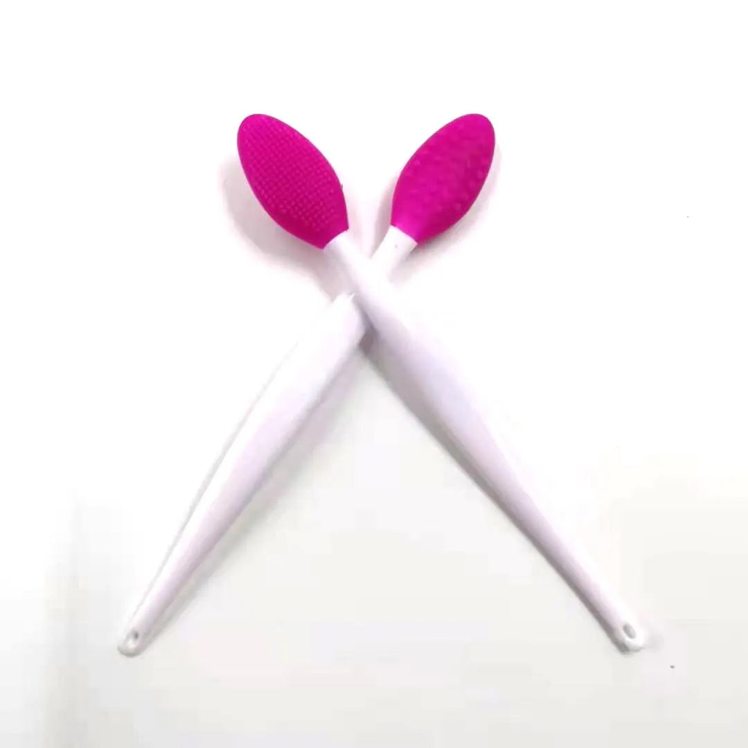 Skin Care Lip Exfoliating Facial Cleansing Face Scrub Nose Clean Brush Blackhead Remove Silicone Double-Sided Skin Care Tool