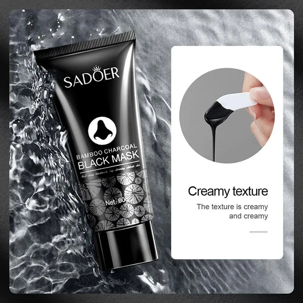 Bamboo Charcoal Nose Blackhead Remover Mask Deep Cleansing Shrink Pore Acne Treatment Mask Skin Care Nose Black Dots Pore Mask