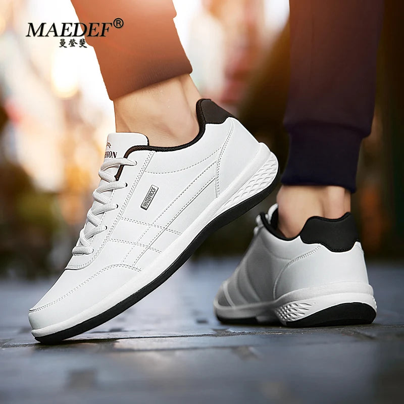 Men Leather Sneaker Waterproof