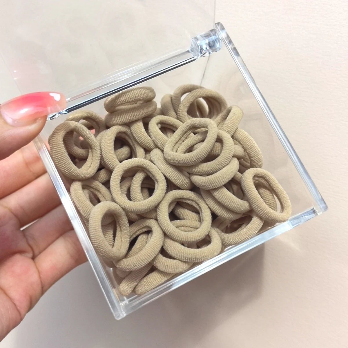 50-100Pcs Ealstic Basic Hair Ties Girls Ponytail Hold Scrunchie Rubber Band Kids Fashion Hair Band Accessories Suitable As Gift
