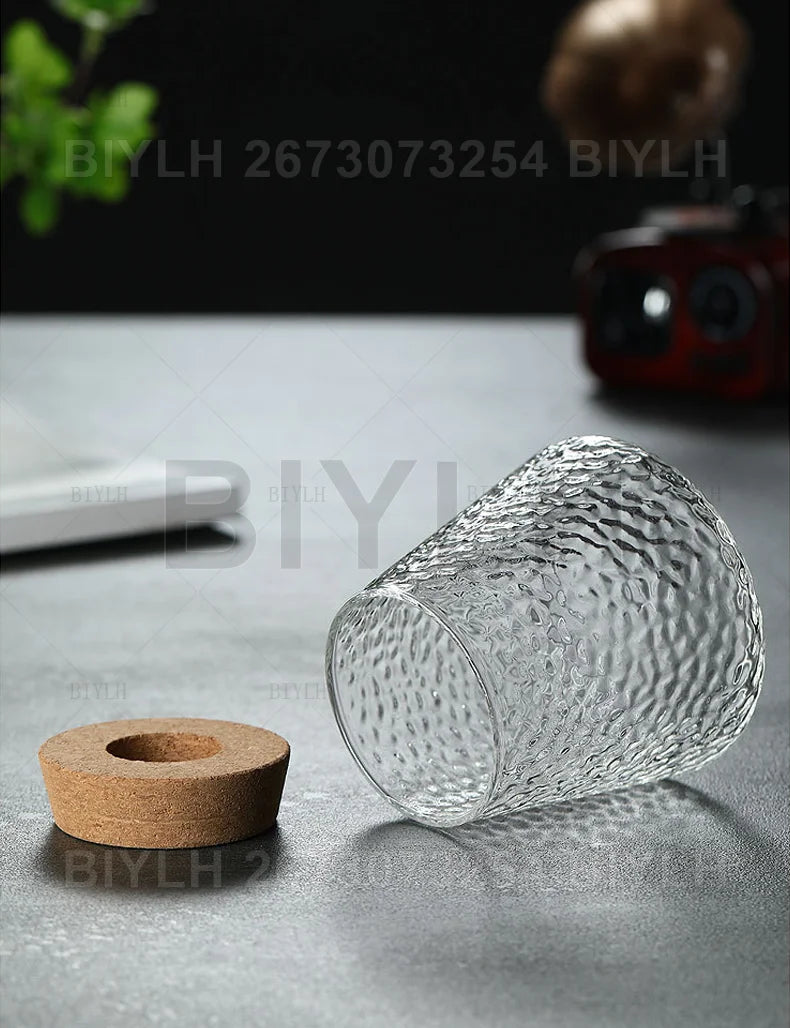 2/1Pcs Transparent Small Vase For Home Decoration Hydroponic Plants Glass Flower Pots Garden Decor With Base Tray Plant Pots