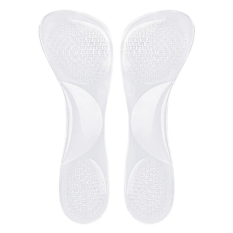 Women Sandals Round Insole Heel Protectors Silicone Cushion Foot Care Non Slip Shoe Pad High Heels Soft Adjustable Insole