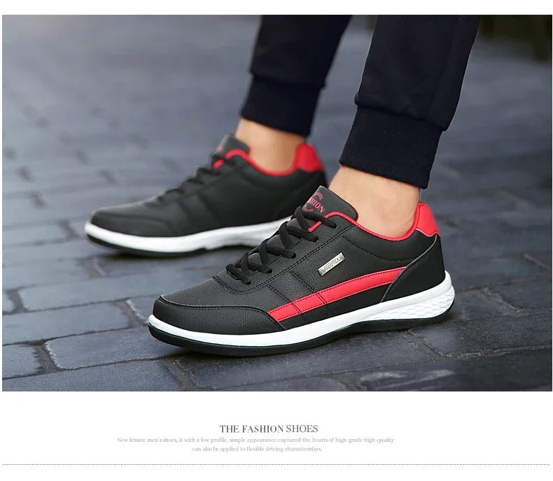 Men Leather Sneaker Waterproof