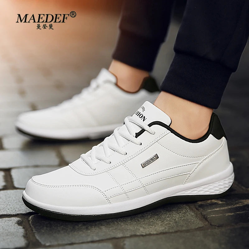 Men Leather Sneaker Waterproof