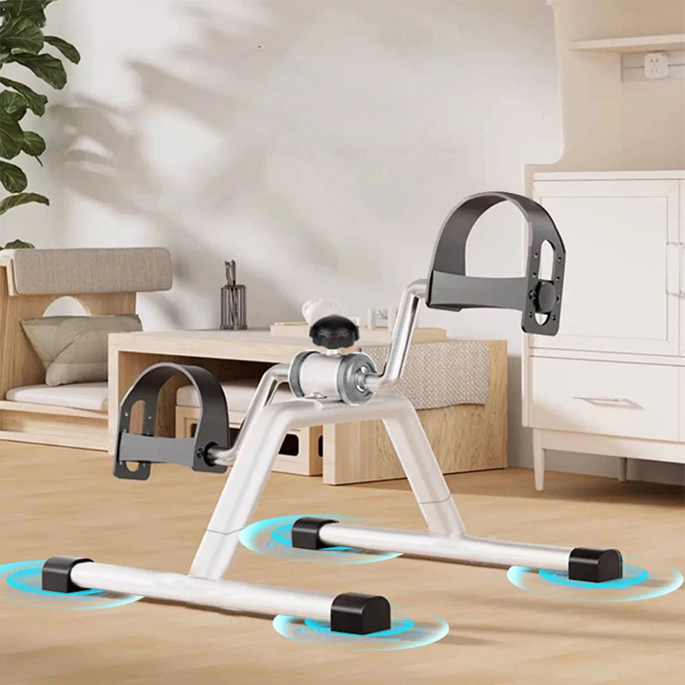 Mini Exercise Bike with LCD Display Elderly Rehabilitation Bicycle Adjustable Resistance Multifunctional Home Fitness Equipment
