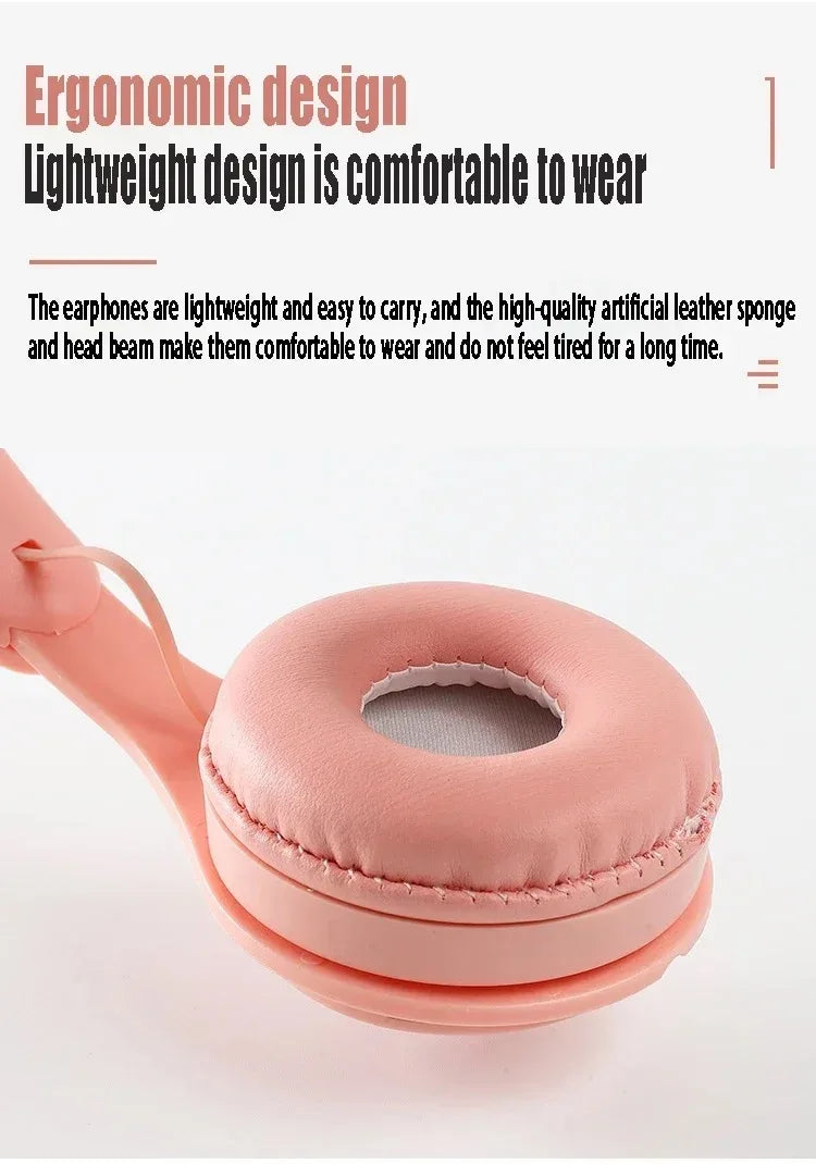 Y08 Macaron Wireless Bluetooth Headphones With Microphone Wired Earphones Gaming Headset Gamer Mp3 Players Choice Kids Gifts