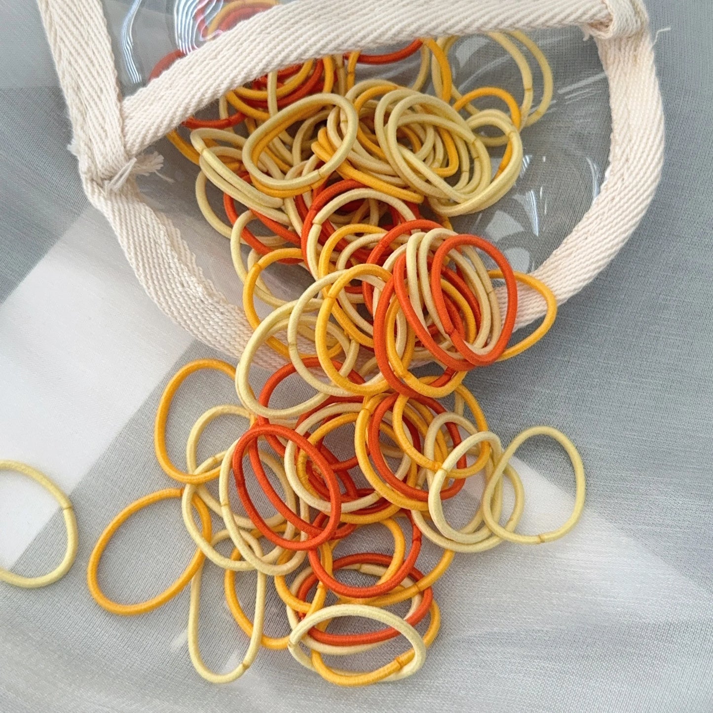 50-100Pcs Ealstic Basic Hair Ties Girls Ponytail Hold Scrunchie Rubber Band Kids Fashion Hair Band Accessories Suitable As Gift