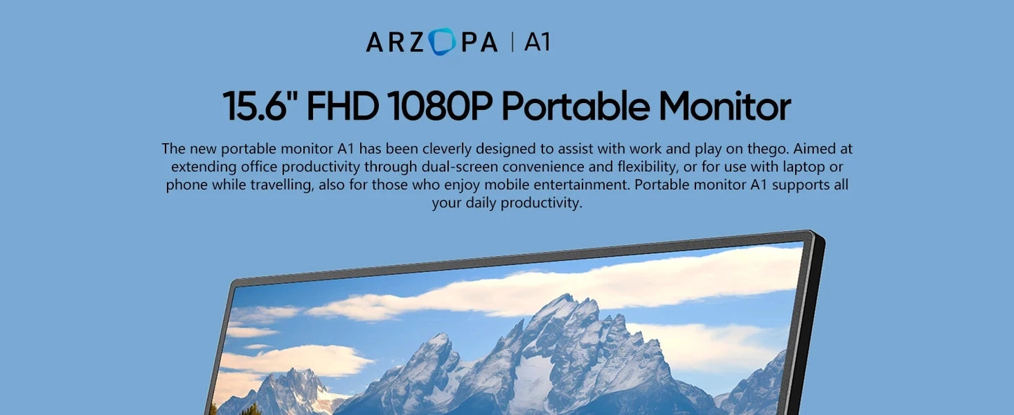 15.6 inch Portable Monitor Laptop