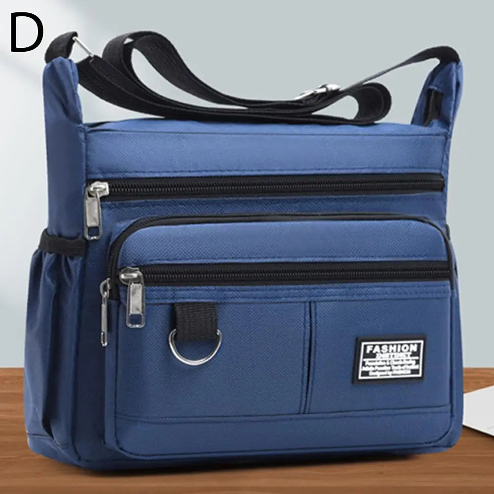 Men's Crossbody Bag Oxford Cloth Multi-pocket Shoulder Bag Hundreds Of Classic Multi-layer Leisure Travel Office Bag