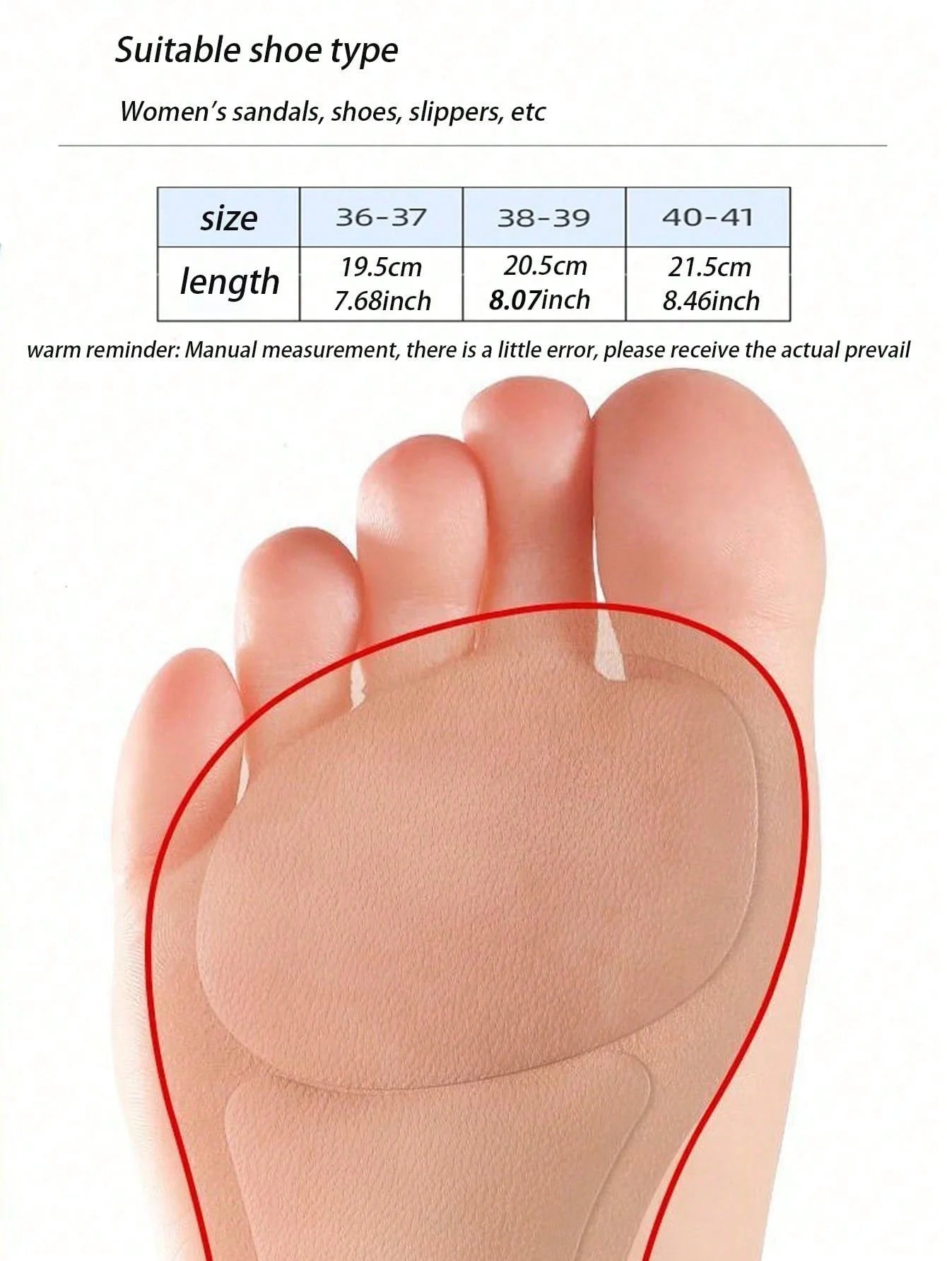 High Heel insole