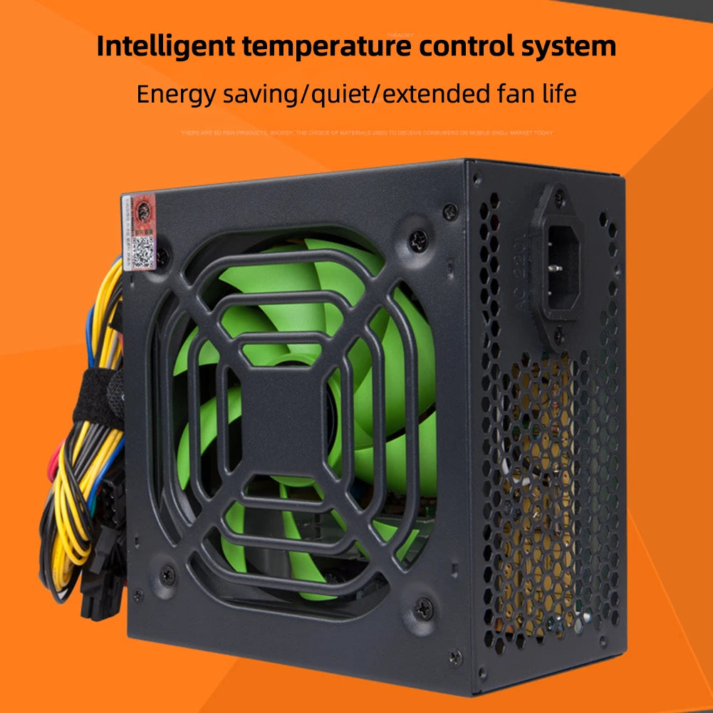 Desktop PSU Silent Gaming PC Power Supply Dual 6Pin ATX Power Supply 2 SATA Six Protection 8 CPU for Desktop PC for Computer