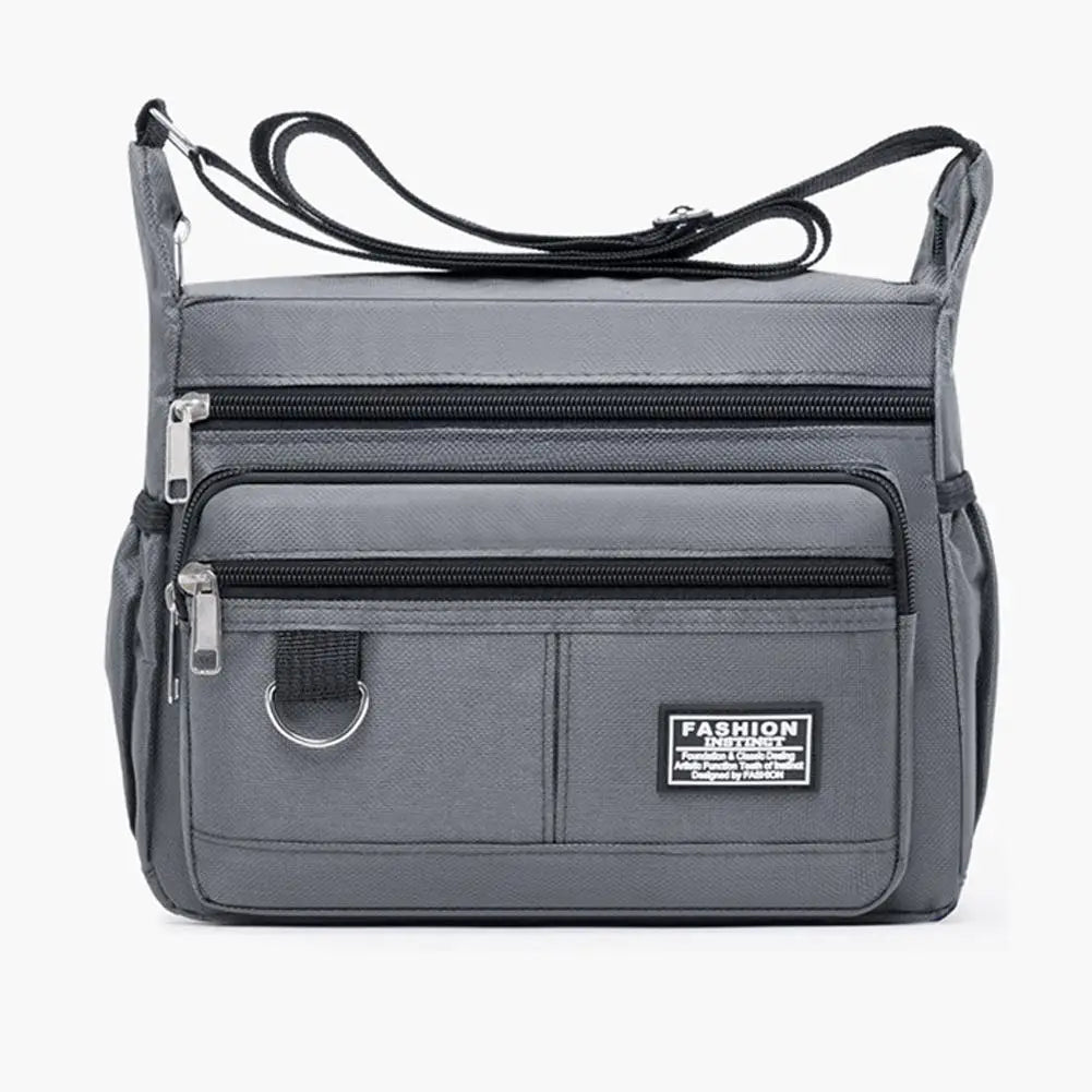 Men's Crossbody Bag Oxford Cloth Multi-pocket Shoulder Bag Hundreds Of Classic Multi-layer Leisure Travel Office Bag