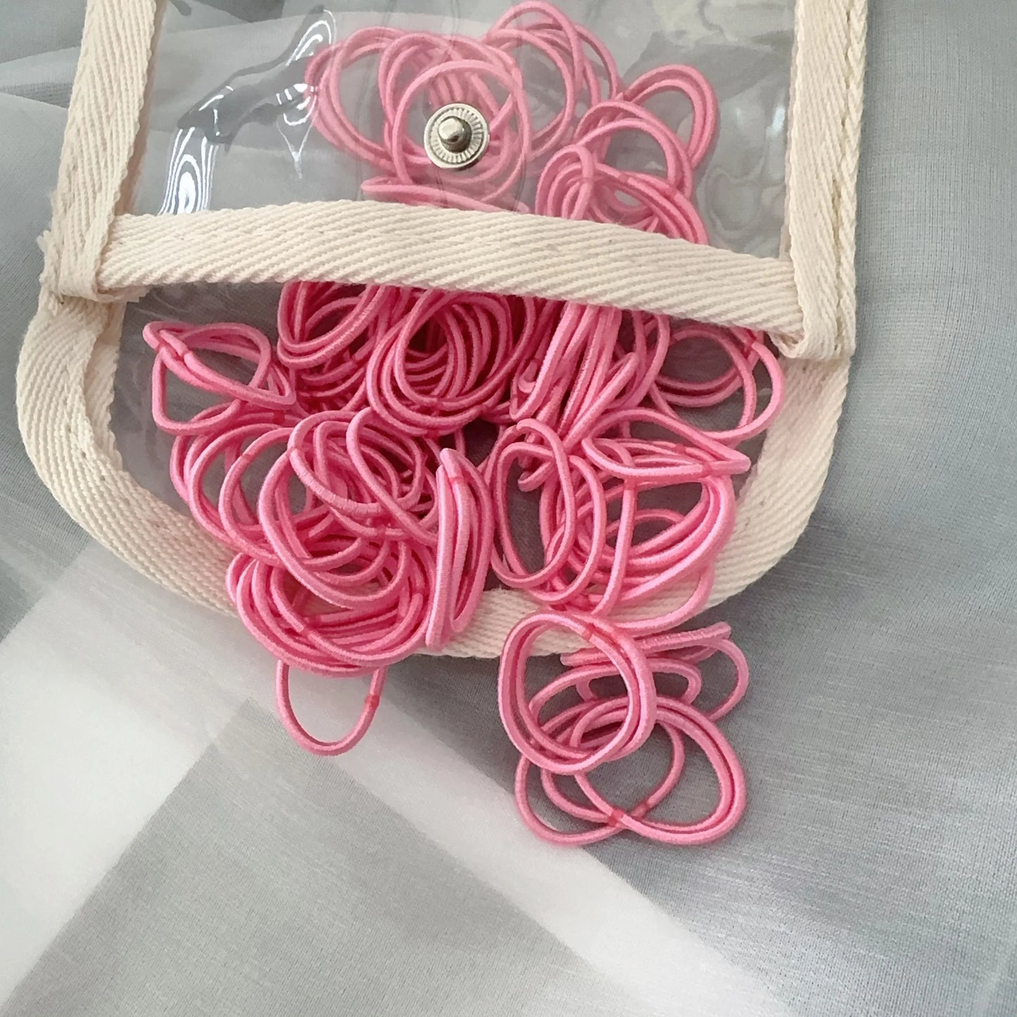 50-100Pcs Ealstic Basic Hair Ties Girls Ponytail Hold Scrunchie Rubber Band Kids Fashion Hair Band Accessories Suitable As Gift