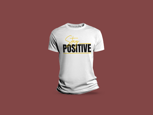 Stay Positive Unisex Softstyle T-Shirt | Motivational Tee, Gift for Friends, Casual Wear, Positive Vibes, Everyday Apparel