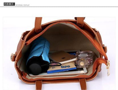 The New Bucket Tassel Women&#039;s Single-shoulder Bag Four-piece Set