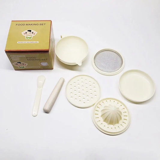 Baby Food Supplement Multifunctional Grinding Bowl Set Manual Food Grinding Fruit Puree Cooking Machine Mash Filter Juicer