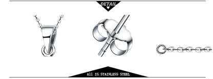 Stainless Steel Necklaces Trending Products Heart Cat Pendant Cute Choker Trendy Fine Chain Charms Necklace For Women Jewelry