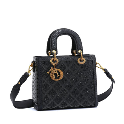 Lingge Full Diamond Bag Women&#039;s Ladies Bags Heavy Industry Light Luxury High-end Handbag Shoulder Crossbody Bag