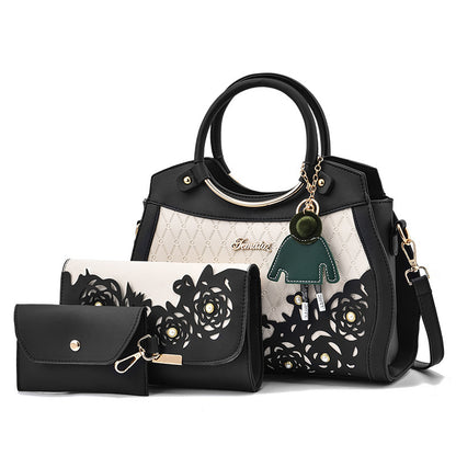 Hollow Women&amp;amp;amp;amp;amp;amp;#039;s Bag  New Women&amp;amp;amp;amp;amp;amp;#039;s Three-piece  Handbag Single Shoulder Messenger Bag