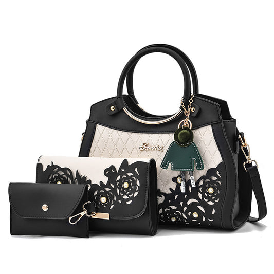 Hollow Women&amp;amp;amp;amp;amp;amp;#039;s Bag  New Women&amp;amp;amp;amp;amp;amp;#039;s Three-piece  Handbag Single Shoulder Messenger Bag