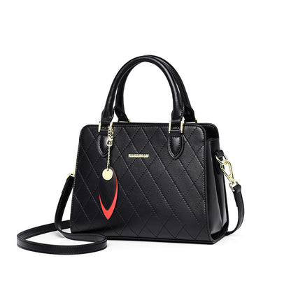 Cowhide Handbag Middle-aged Mother Bag Shoulder Bag Crossbody Bag  New Fashion Women&#039;s Bag