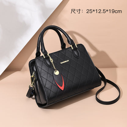 Cowhide Handbag Middle-aged Mother Bag Shoulder Bag Crossbody Bag  New Fashion Women&#039;s Bag